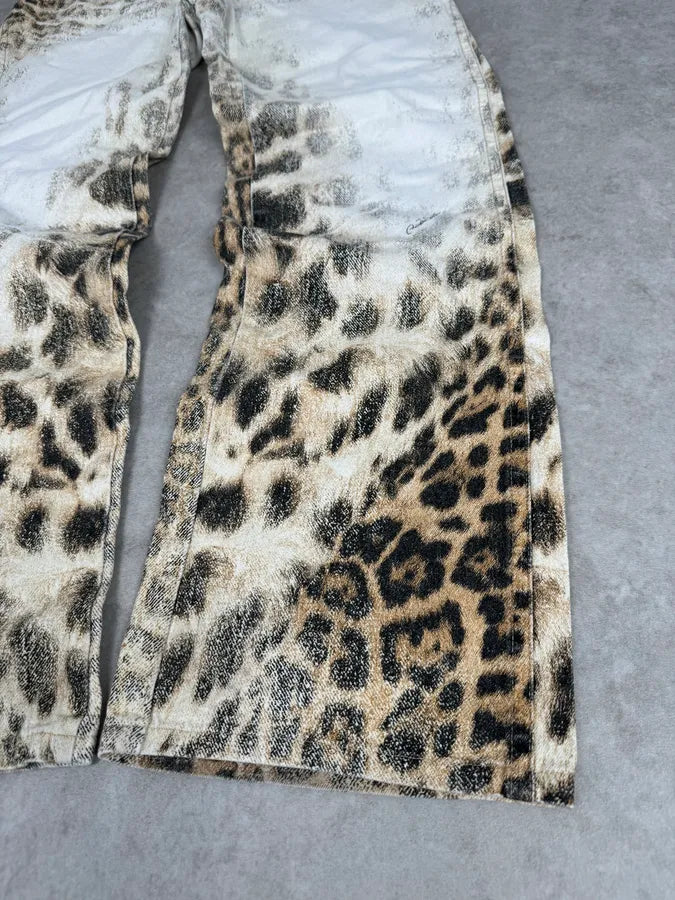 SS2002 Roberto Cavalli Leopard Faded Pants OaMeWIa 9