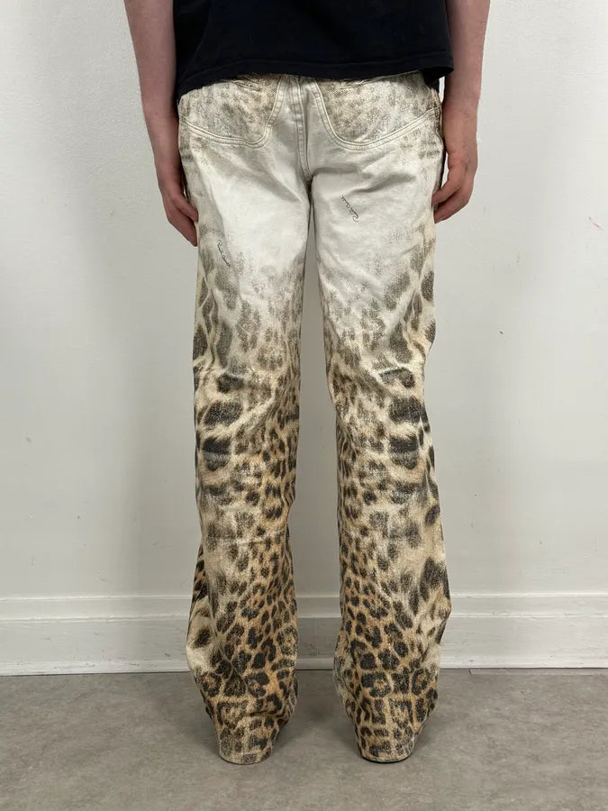 SS2002 Roberto Cavalli Leopard Faded Pants OaMeWIa 3