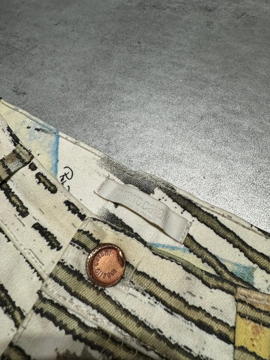 SS2002 Roberto Cavalli Lion Savage Relaxed Summer Pants ZafOVgJ 4