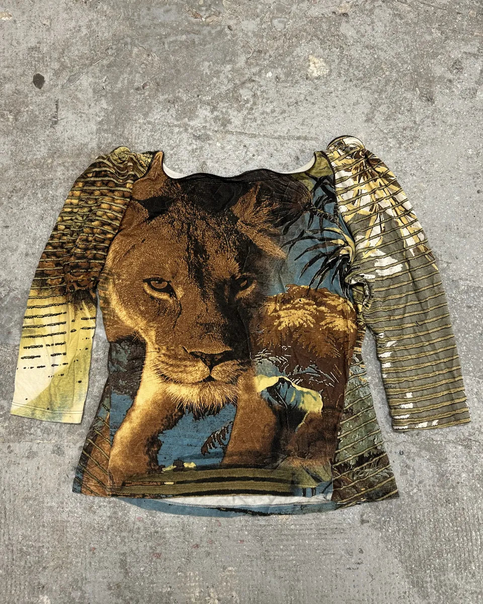 SS2002 Roberto Cavalli Lion Savage Top  (S) 0