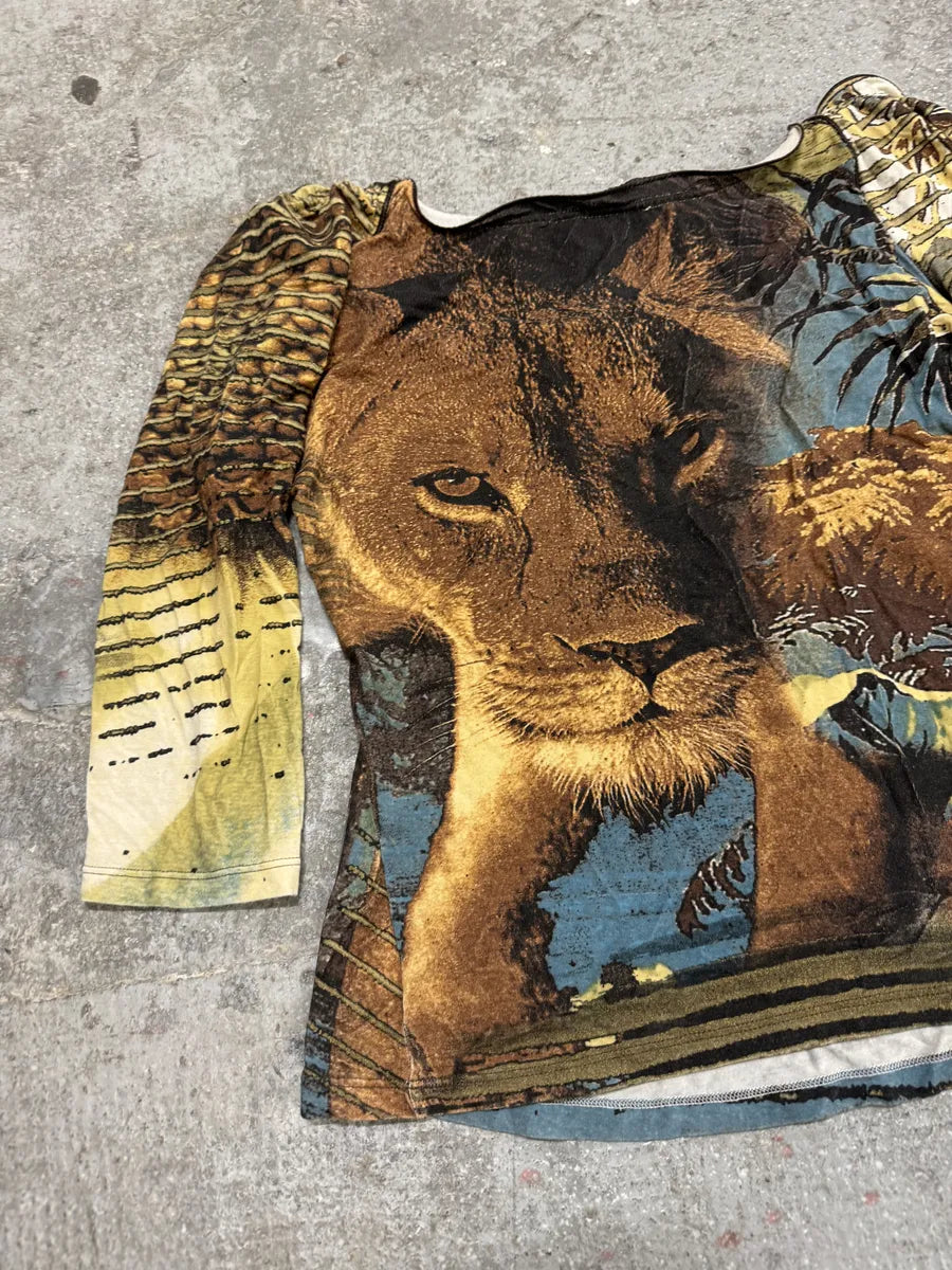 SS2002 Roberto Cavalli Lion Savage Top  (S) 2