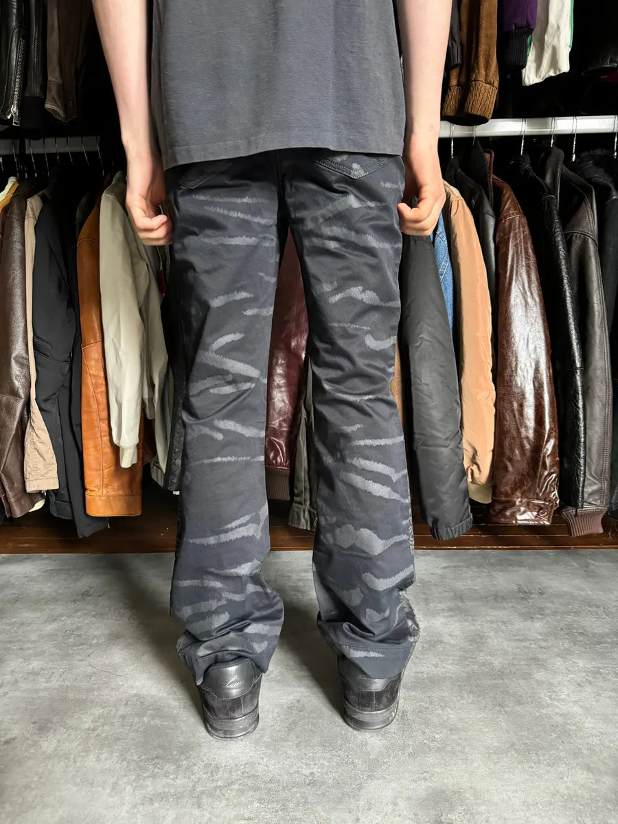 SS2003 Cavalli Flowers Mirage Black Tattoos Pants sACjxCK 1
