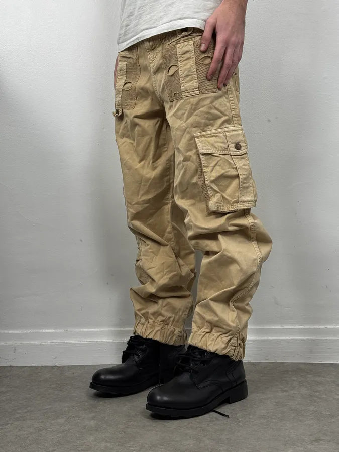 SS2003 Dolce & Gabbana Beige Cargo Utility Pants dtlCkBa 1