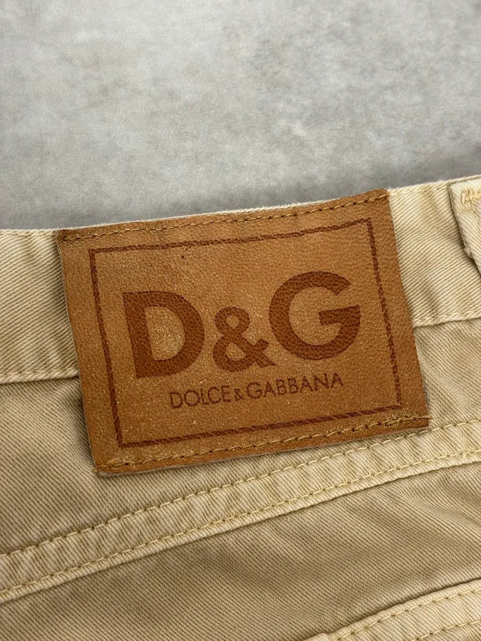 SS2003 Dolce & Gabbana Beige Cargo Utility Pants dtlCkBa 10