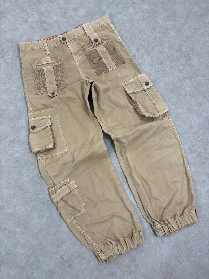 SS2003 Dolce & Gabbana Beige Cargo Utility Pants dtlCkBa 4