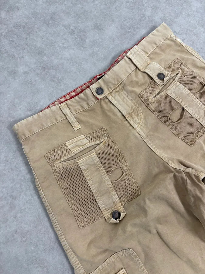 SS2003 Dolce & Gabbana Beige Cargo Utility Pants dtlCkBa 5