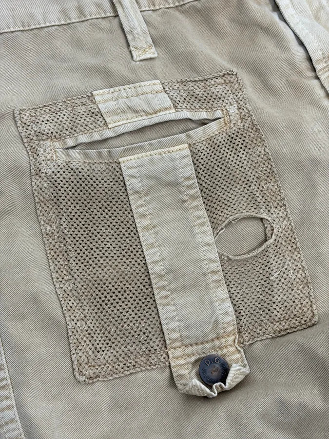SS2003 Dolce & Gabbana Beige Cargo Utility Pants dtlCkBa 8