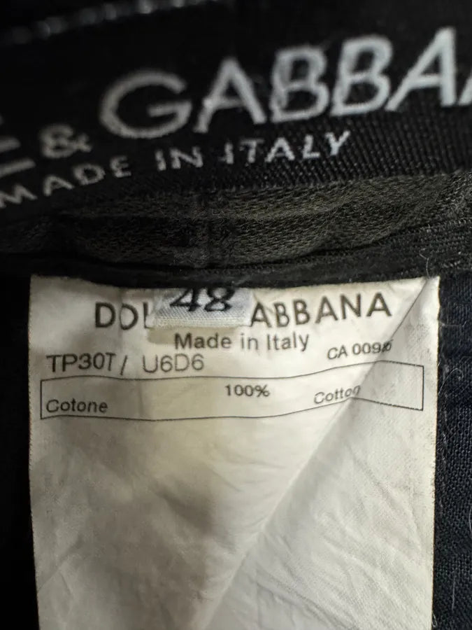 SS2002 Dolce & Gabbana Black Multi Zips Strapped Pants IJFasrj 9