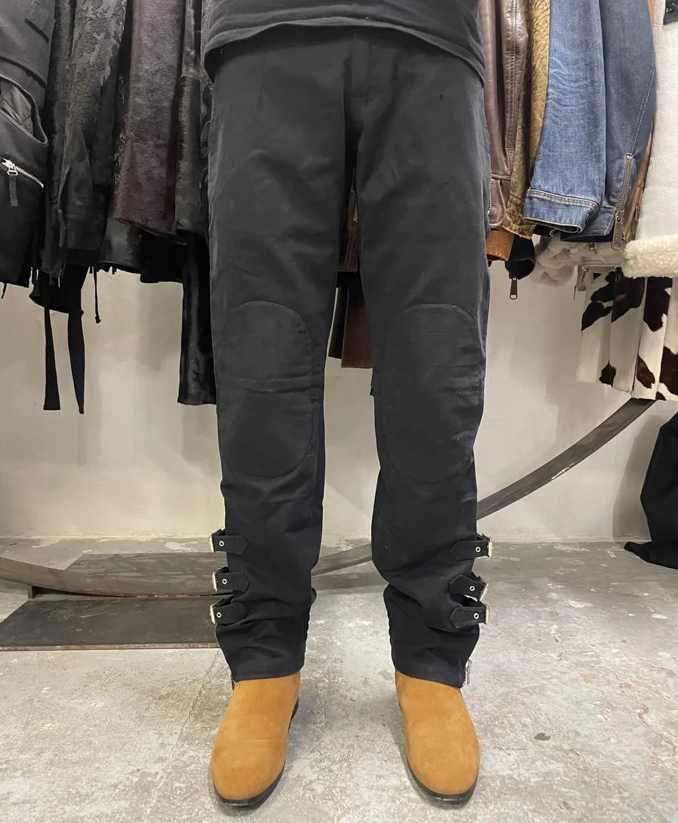 SS2003 Dolce & Gabbana Black Sex Zip Bondage Pants (S) eGbskdP 1