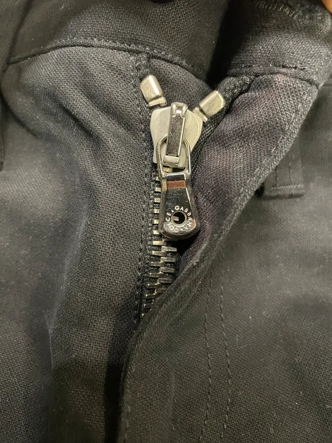 SS2003 Dolce & Gabbana Black Sex Zip Bondage Pants (S) eGbskdP 10