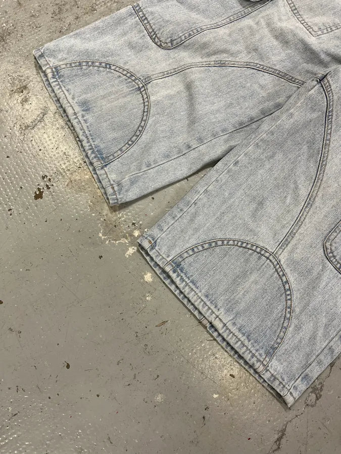 SS2003 Dolce & Gabbana Blue Cargo Denim Shorts DHStBhJ 5