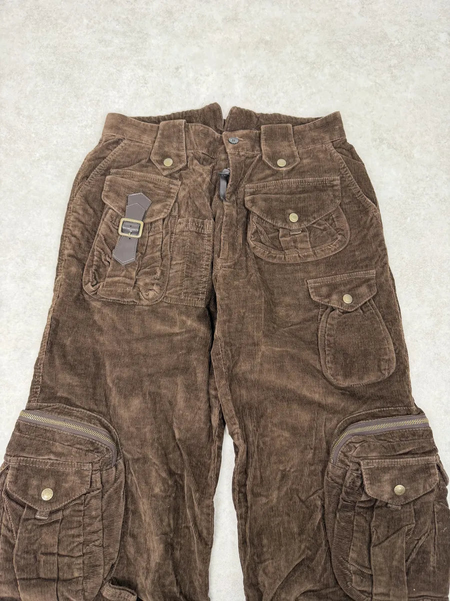 SS2003 Dolce & Gabbana Brown Corduroy Cargo Hunter Pants ipCAgpG 5