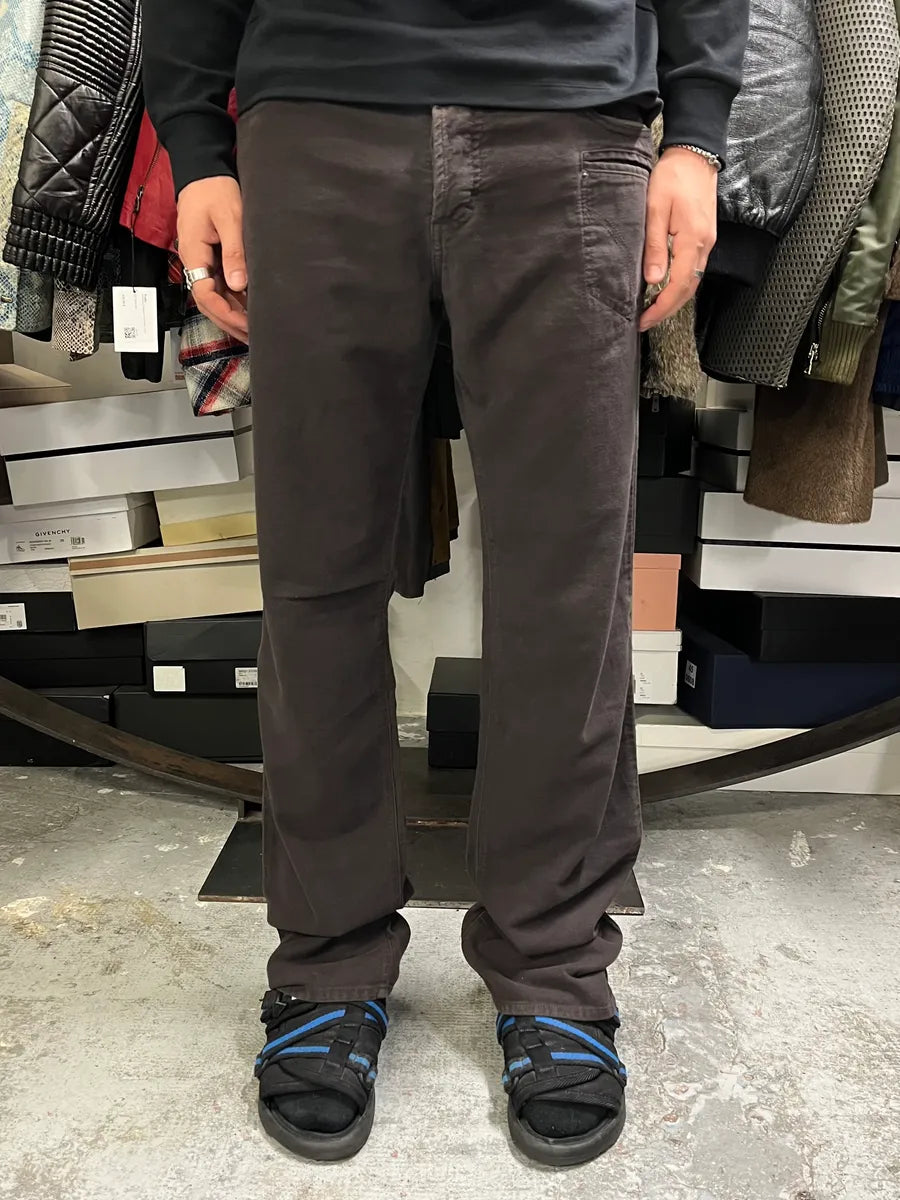 SS2003 Dolce & Gabbana Brown Soft Pants AcywDFP 0