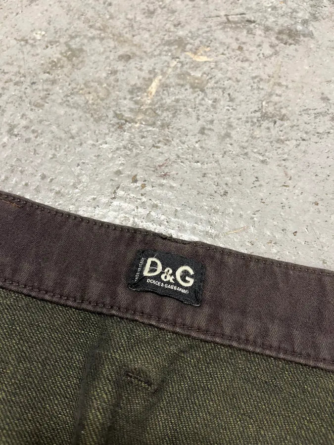 SS2003 Dolce & Gabbana Brown Soft Pants AcywDFP 10