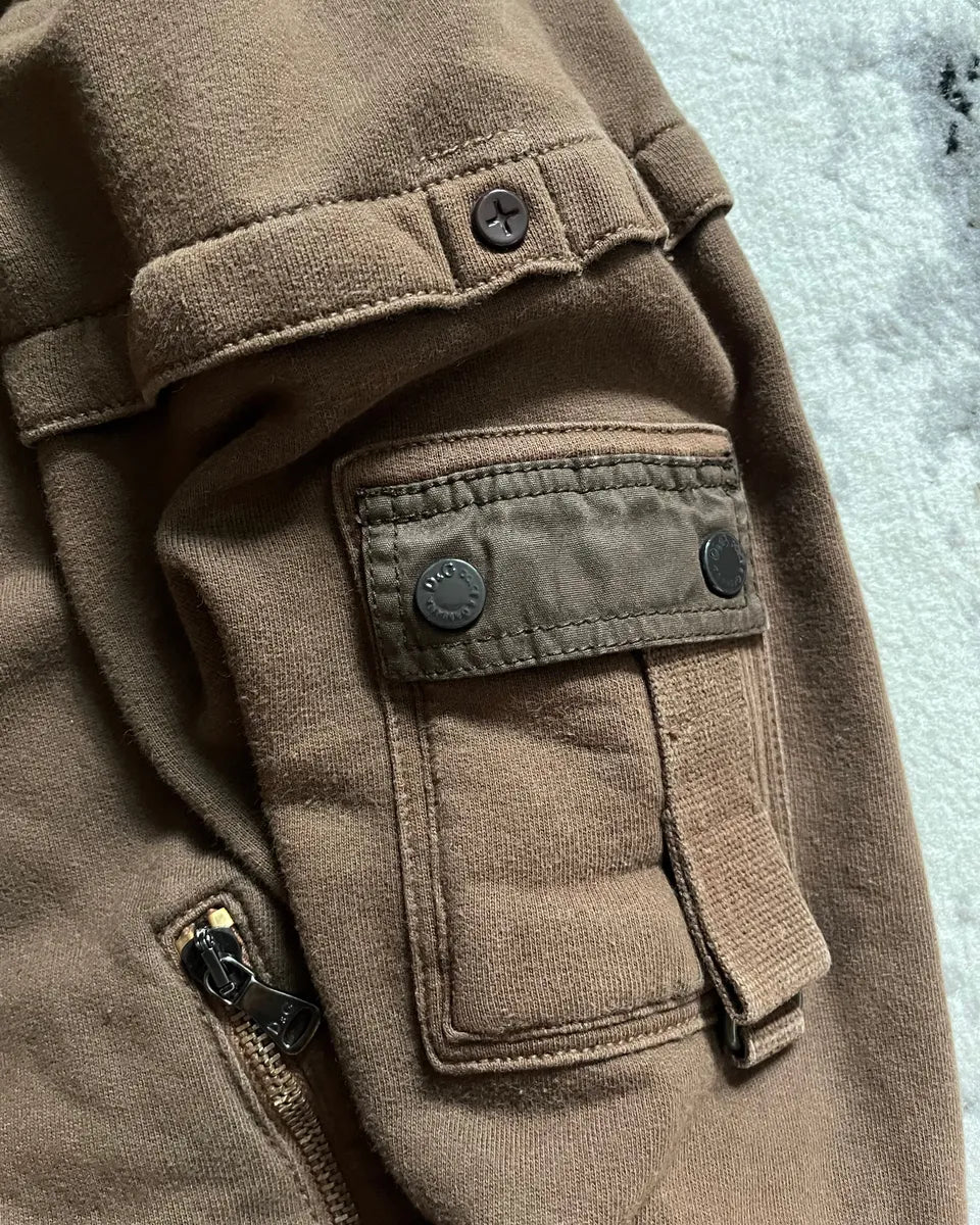 SS2003 Dolce & Gabbana Cargo Brown Zip-Up NscJdIr 5