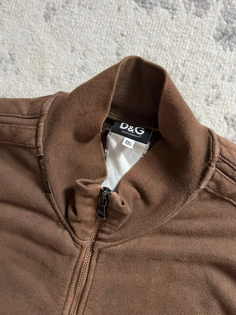 SS2003 Dolce & Gabbana Cargo Brown Zip-Up (XL) NscJdIr 4