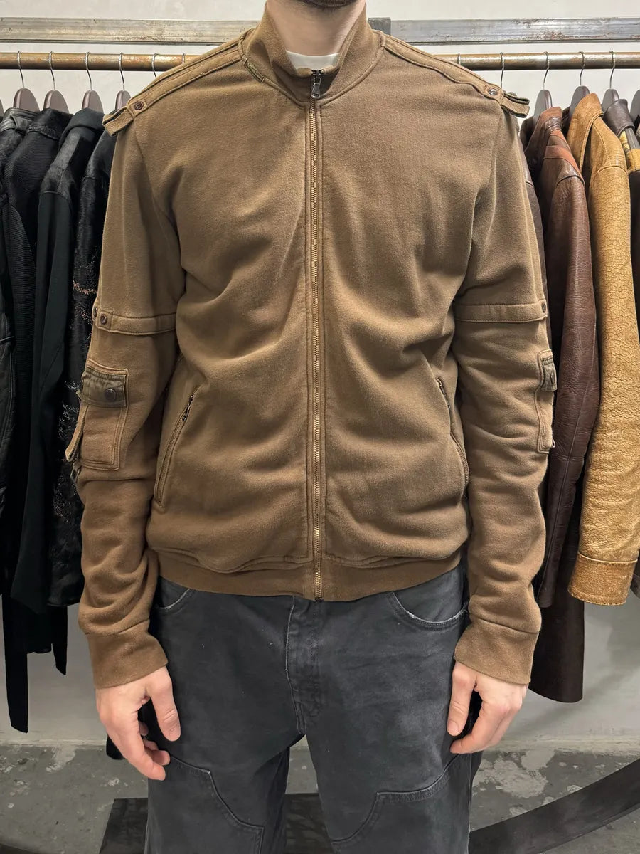 SS2003 Dolce & Gabbana Cargo Brown Zip-Up (XL) NscJdIr 0