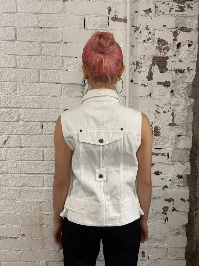 SS2003 Dolce & Gabbana Cargo Fisher White Jacket WFpnwux 2