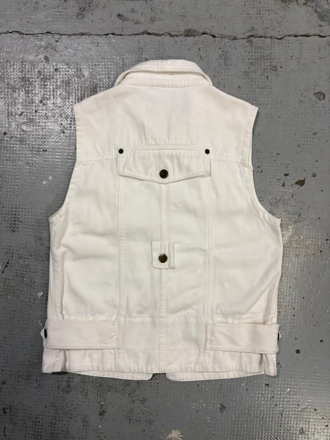 SS2003 Dolce & Gabbana Cargo Fisher White Jacket WFpnwux 4