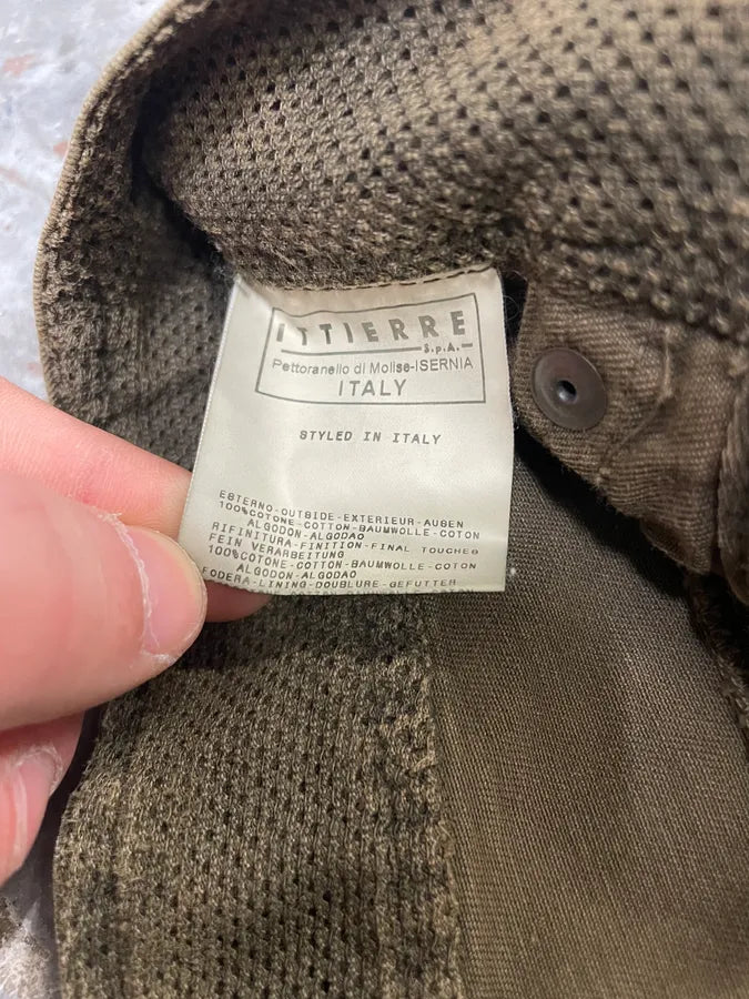 SS2003 Dolce & Gabbana Cargo Full Zip Aviator Olive Pants ATpdfFa 11