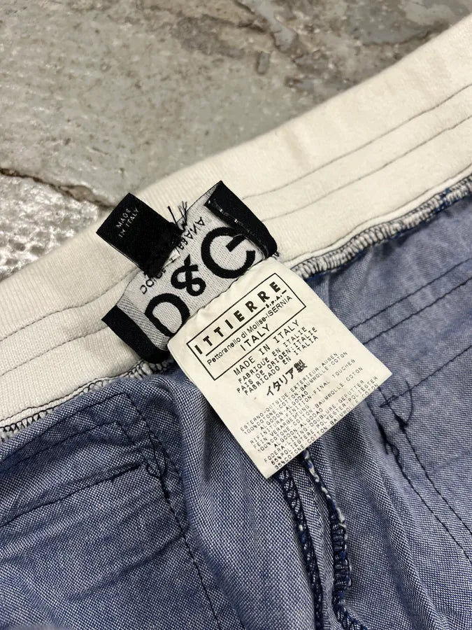 SS2003 Dolce & Gabbana Cargo Full Zip Light Pants (M) QcbRtAX 10