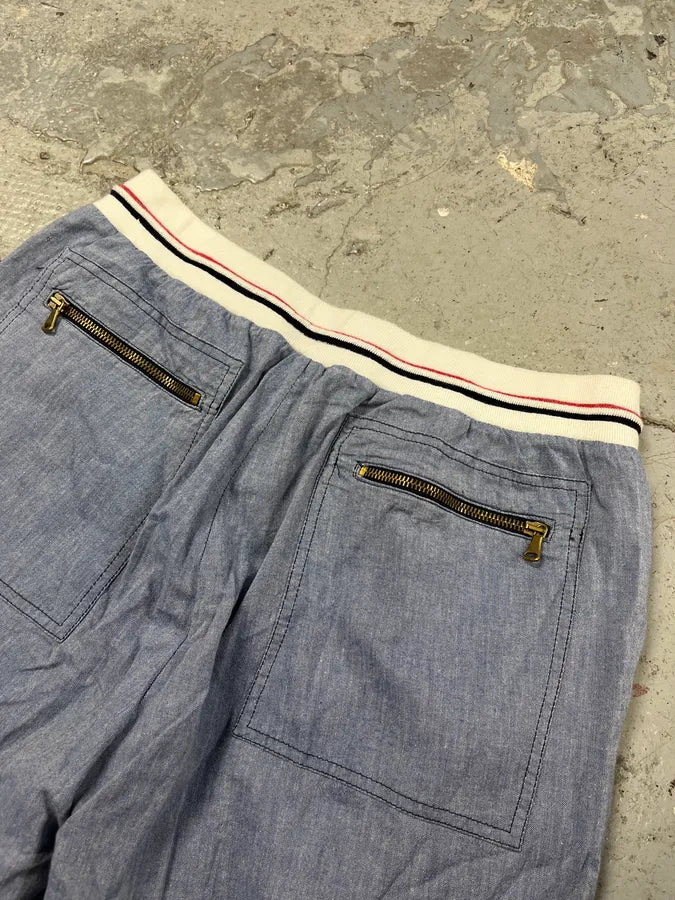 SS2003 Dolce & Gabbana Cargo Full Zip Light Pants (M) QcbRtAX 9