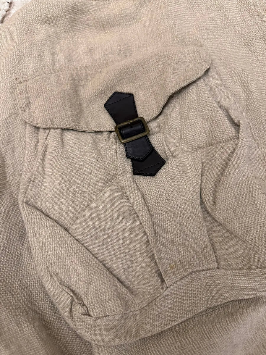 SS2003 Dolce & Gabbana Cargo Hunter Linen Jacket cQLwEPX 5