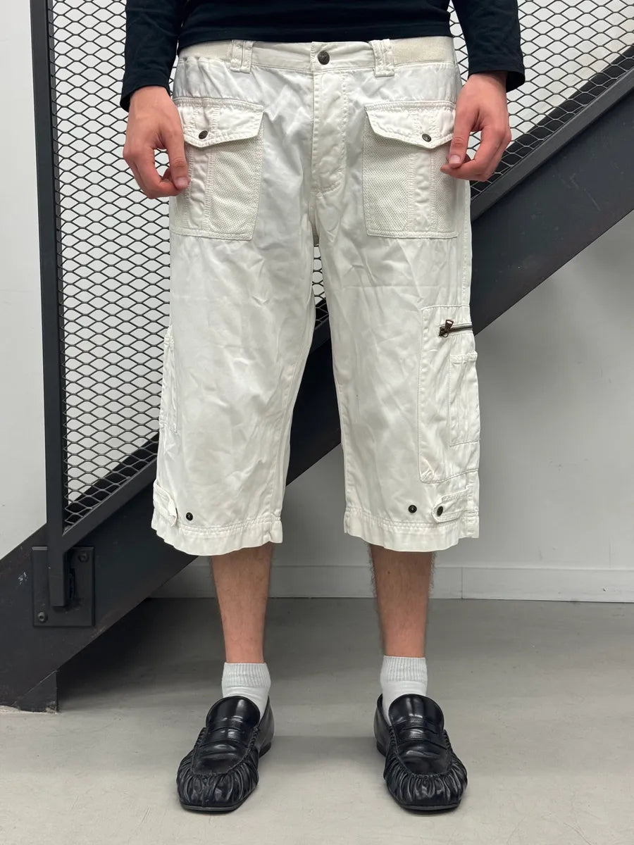 SS2003 Dolce & Gabbana Cargo White Shorts XwpbGnd 0