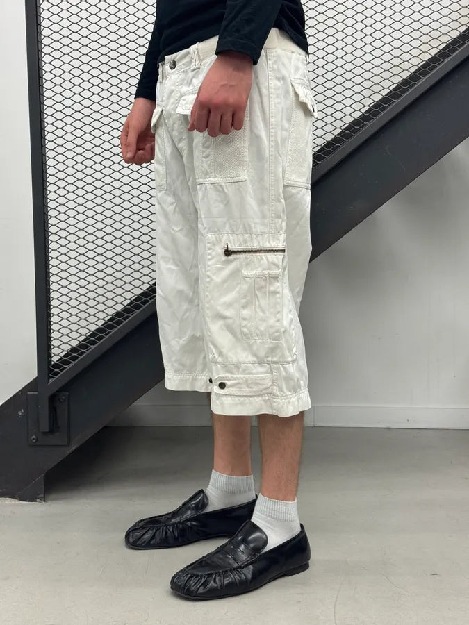SS2003 Dolce & Gabbana Cargo White Shorts XwpbGnd 1