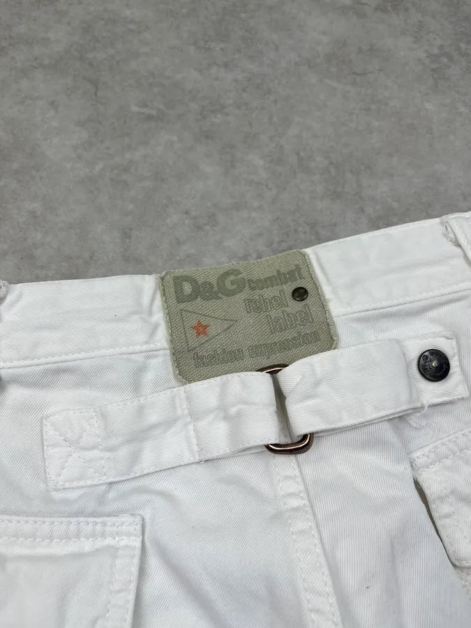 SS2003 Dolce & Gabbana Cargo White Shorts XwpbGnd 10