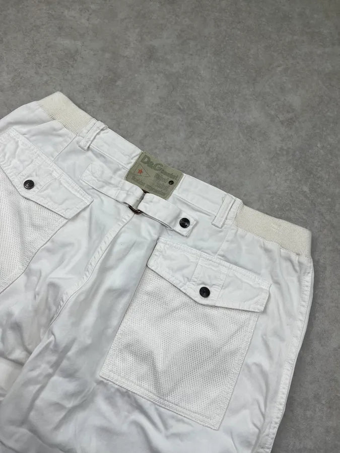 SS2003 Dolce & Gabbana Cargo White Shorts XwpbGnd 6