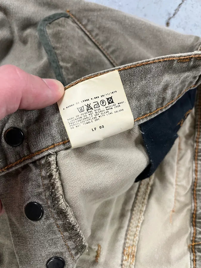 SS2003 Dolce & Gabbana Combat Cargo Khaki Pants oVffNyE 13