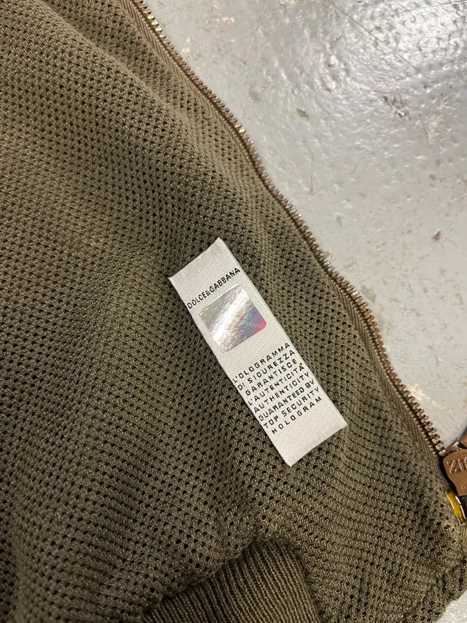 SS2003 Dolce & Gabbana Combat Military Multi Pockets Olive Jacket HfBHiOQ 11