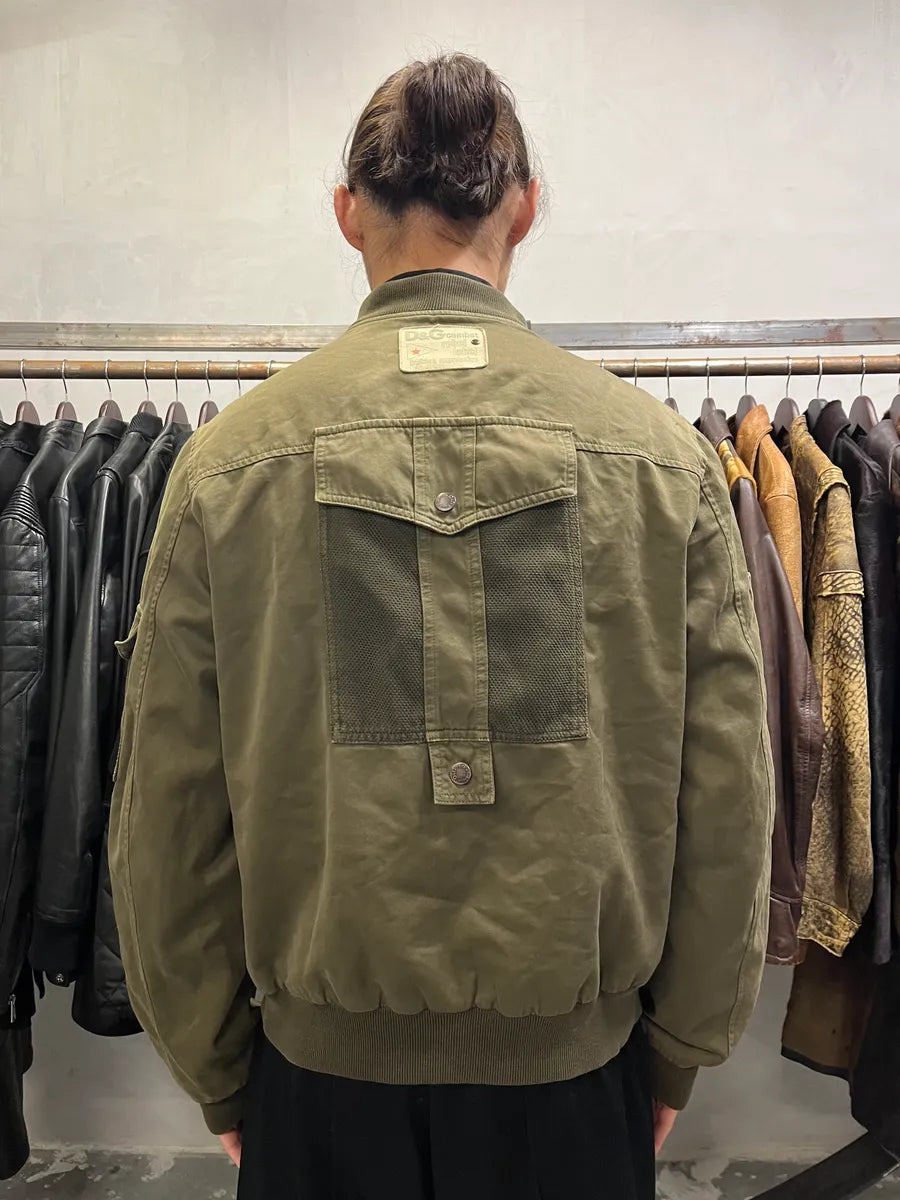 SS2003 Dolce & Gabbana Combat Military Multi Pockets Olive Jacket HfBHiOQ 2