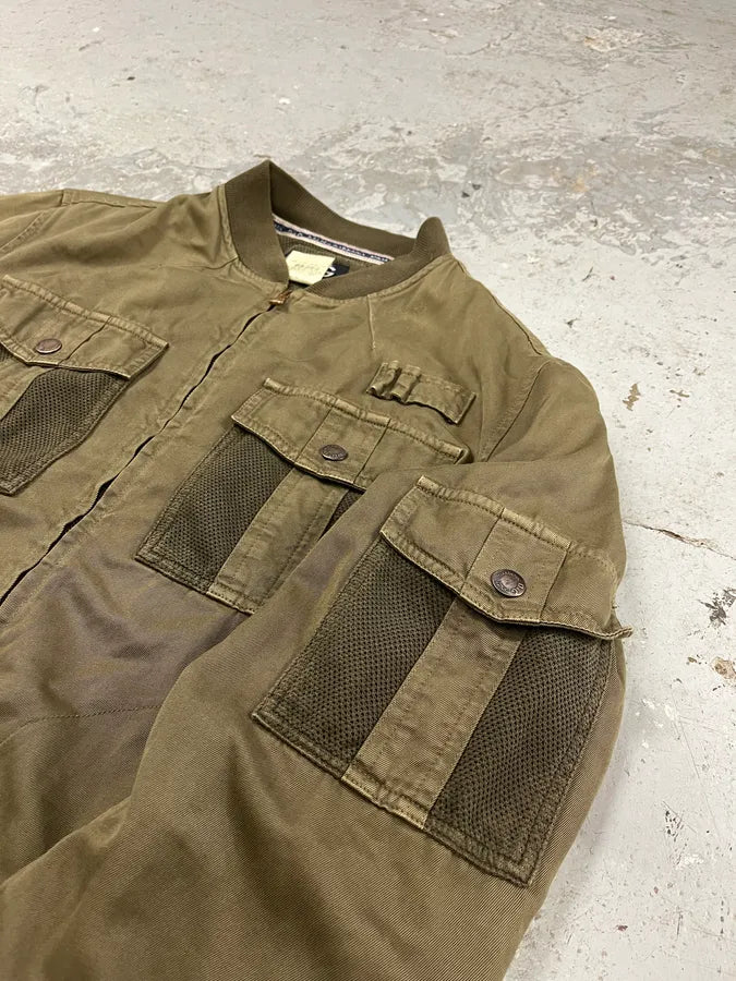 SS2003 Dolce & Gabbana Combat Military Multi Pockets Olive Jacket HfBHiOQ 4