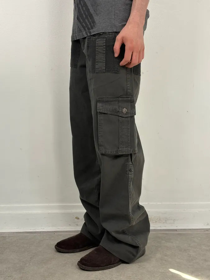 SS2003 Dolce & Gabbana Dark Grey Cargo Multi Pocket Pants xvLMaRb 1