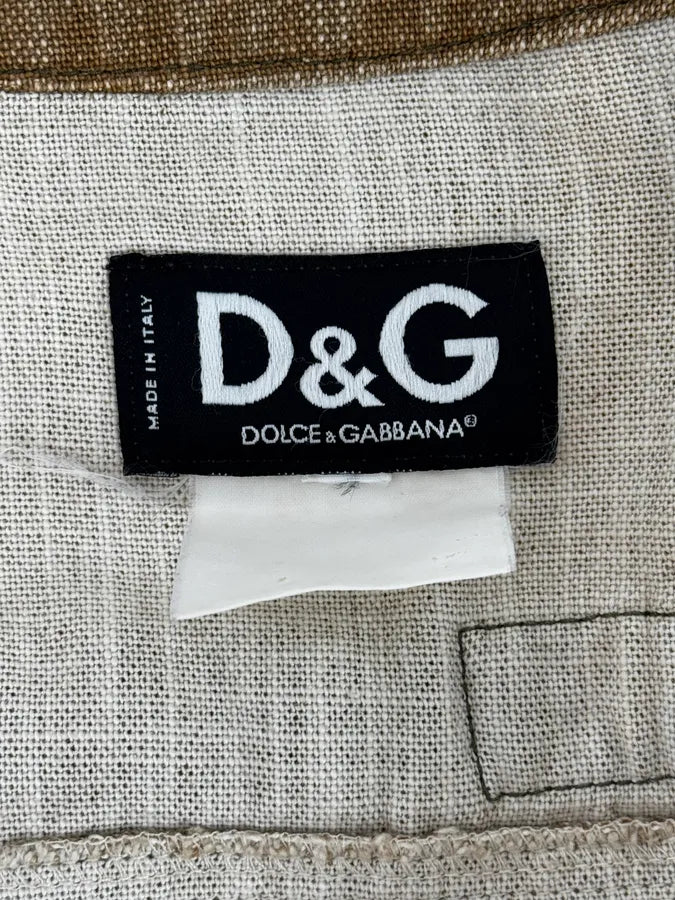 SS2003 Dolce & Gabbana Faded Beige Combat Light Jacket vsYzAnW 13