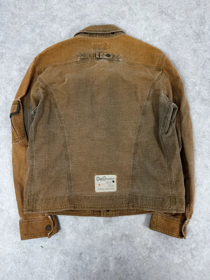 SS2003 Dolce & Gabbana Faded Beige Combat Light Jacket vsYzAnW 3