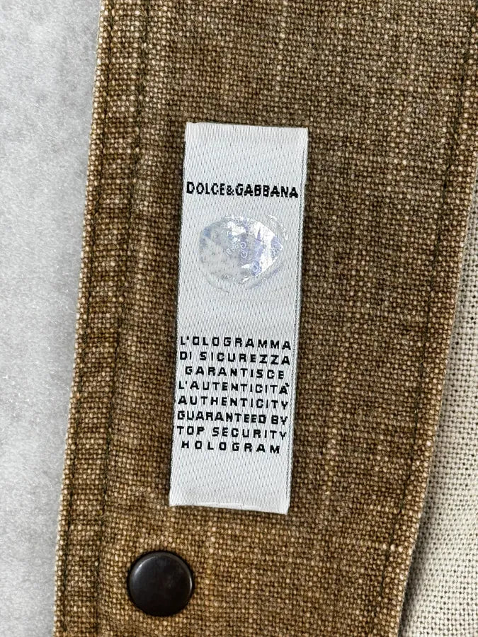 SS2003 Dolce & Gabbana Faded Beige Combat Light Jacket vsYzAnW 12