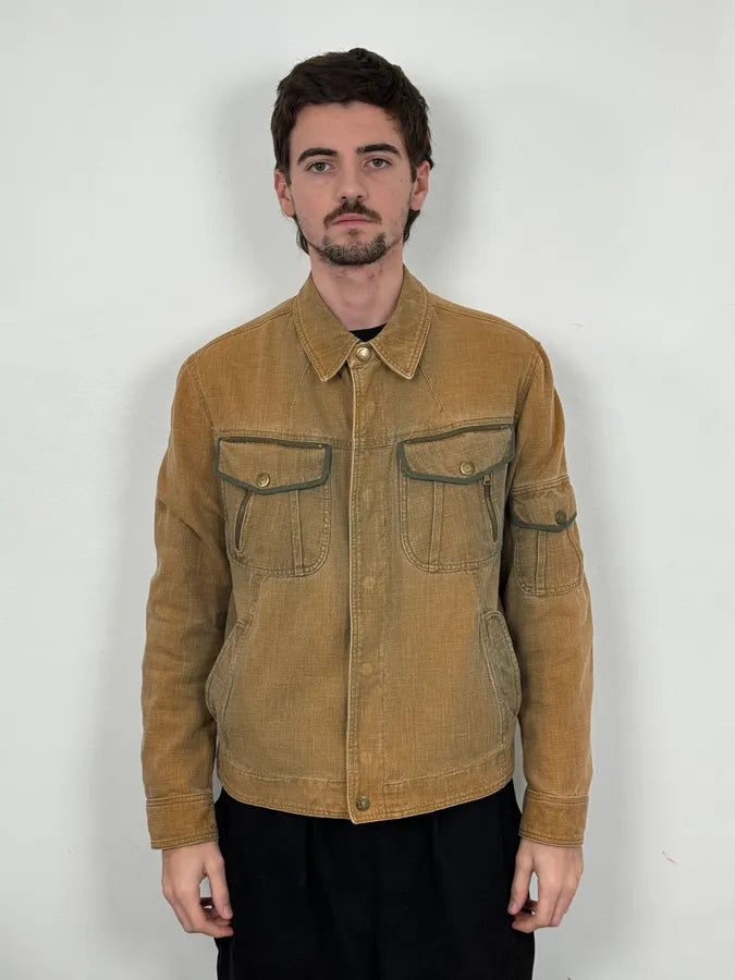 SS2003 Dolce & Gabbana Faded Beige Combat Light Jacket vsYzAnW 1