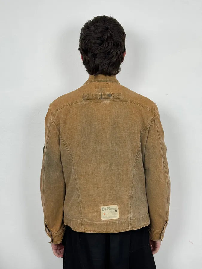 SS2003 Dolce & Gabbana Faded Beige Combat Light Jacket vsYzAnW 2