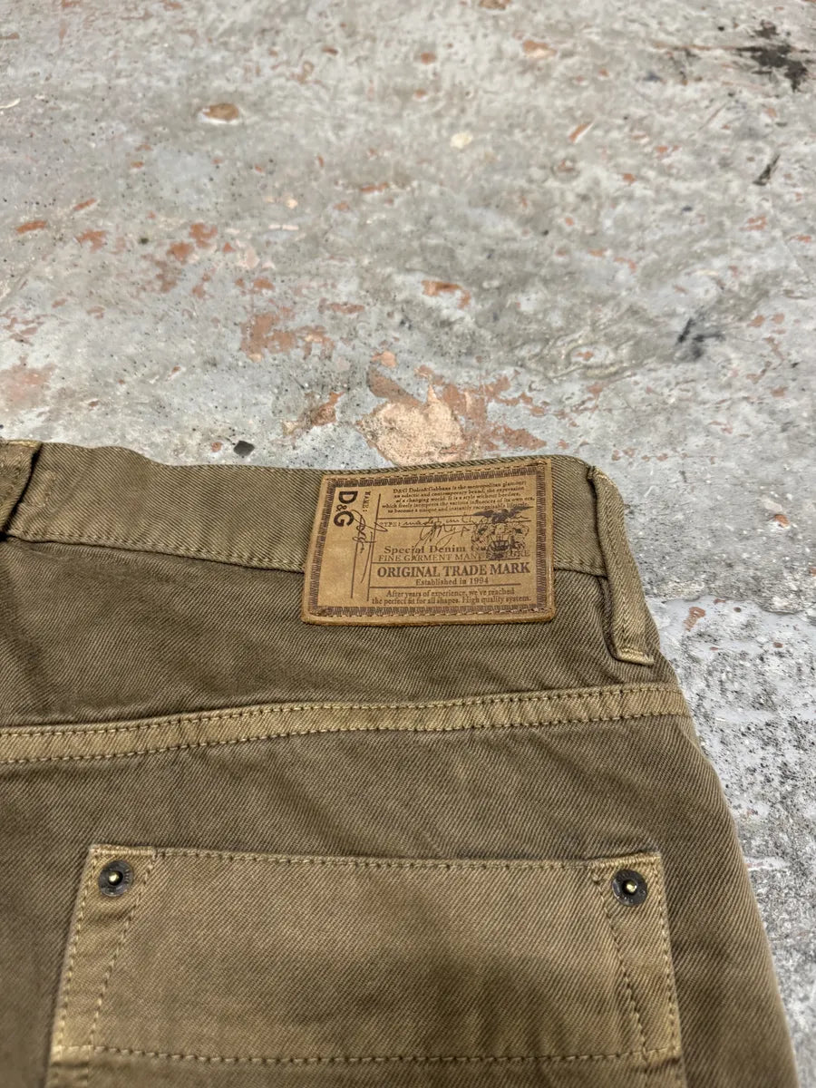 SS2003 Dolce & Gabbana Faded Brown Army Pants TJTWEdI 5