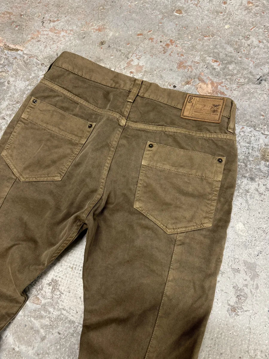 SS2003 Dolce & Gabbana Faded Brown Army Pants TJTWEdI 6