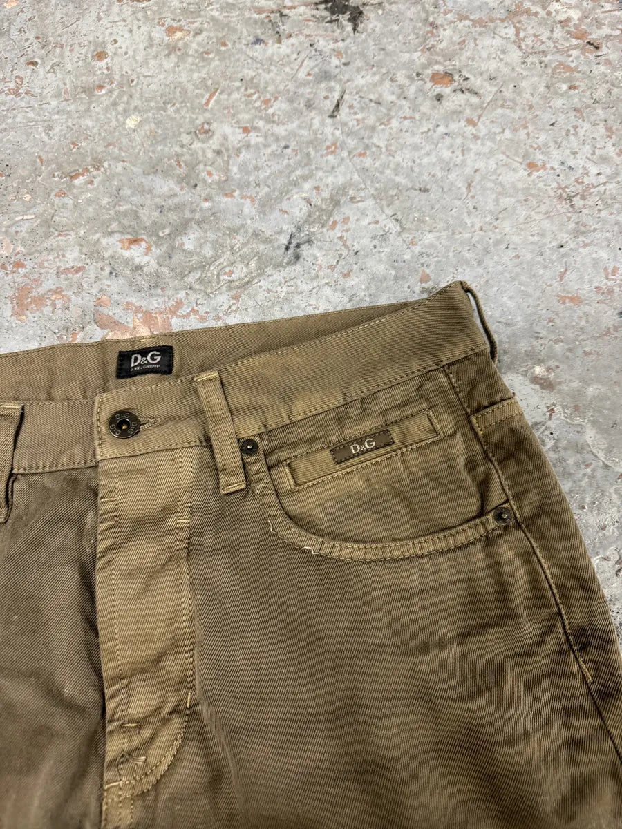 SS2003 Dolce & Gabbana Faded Brown Army Pants TJTWEdI 8