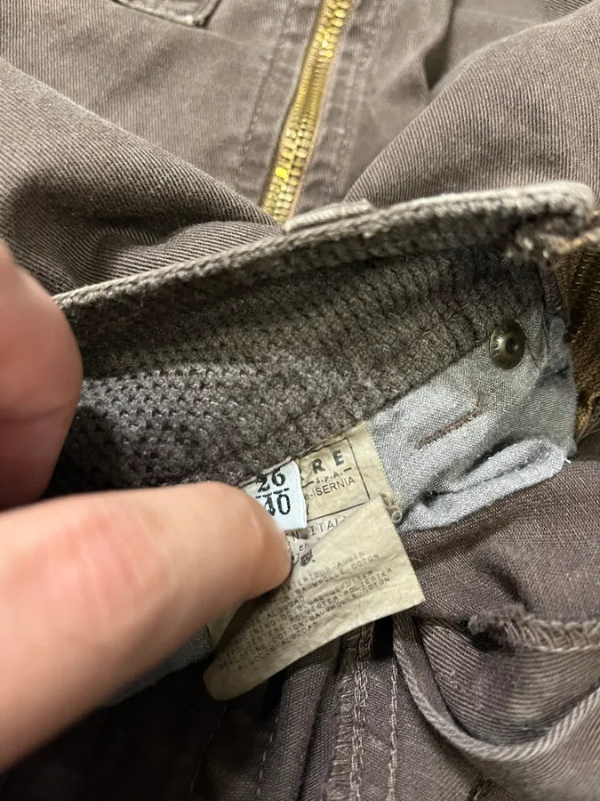 SS2003 Dolce & Gabbana Full Zip Aviator Parachute Cargo Brown Pants (M) raTwZZI 15