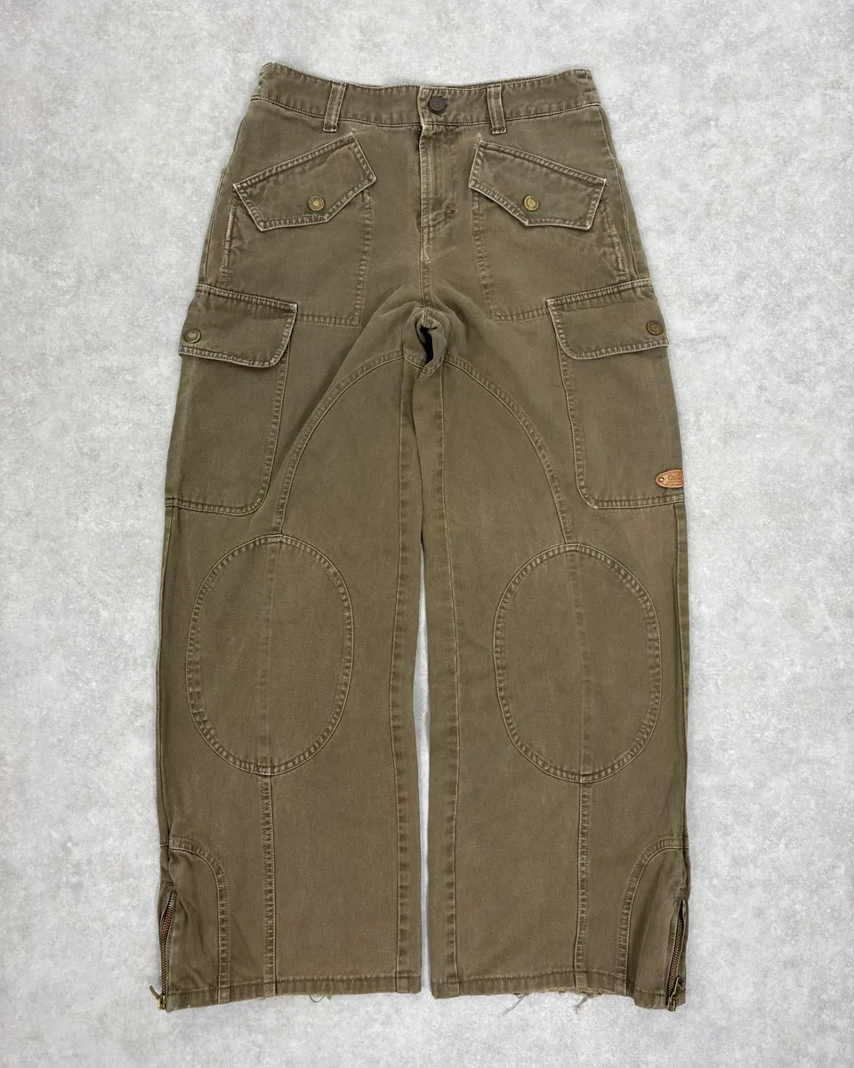 SS2003 Dolce & Gabbana Green Cargo Multipockets Pants  oSBczJd 0