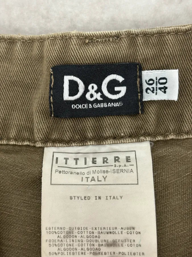 SS2003 Dolce & Gabbana Green Cargo Multipockets Pants  oSBczJd 12