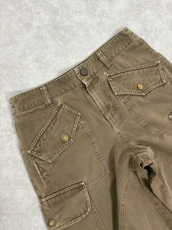 SS2003 Dolce & Gabbana Green Cargo Multipockets Pants  oSBczJd 5