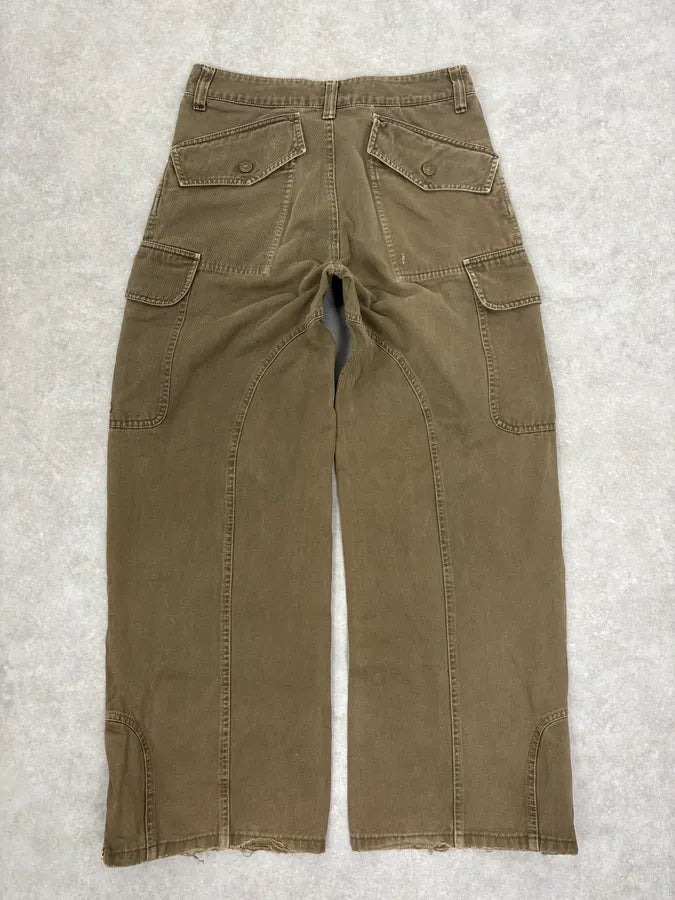 SS2003 Dolce & Gabbana Green Cargo Multipockets Pants  oSBczJd 6