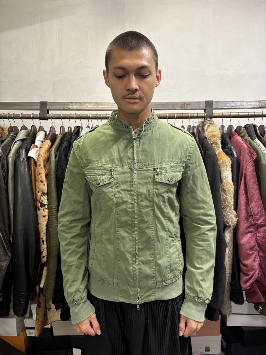 SS2003 Dolce & Gabbana Green Military Bomber Jacket iYeeWyo 2
